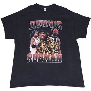 Y2K Dennis Rodman The Worm Rap Tee Short Sleeve T-Shirt Adult XL